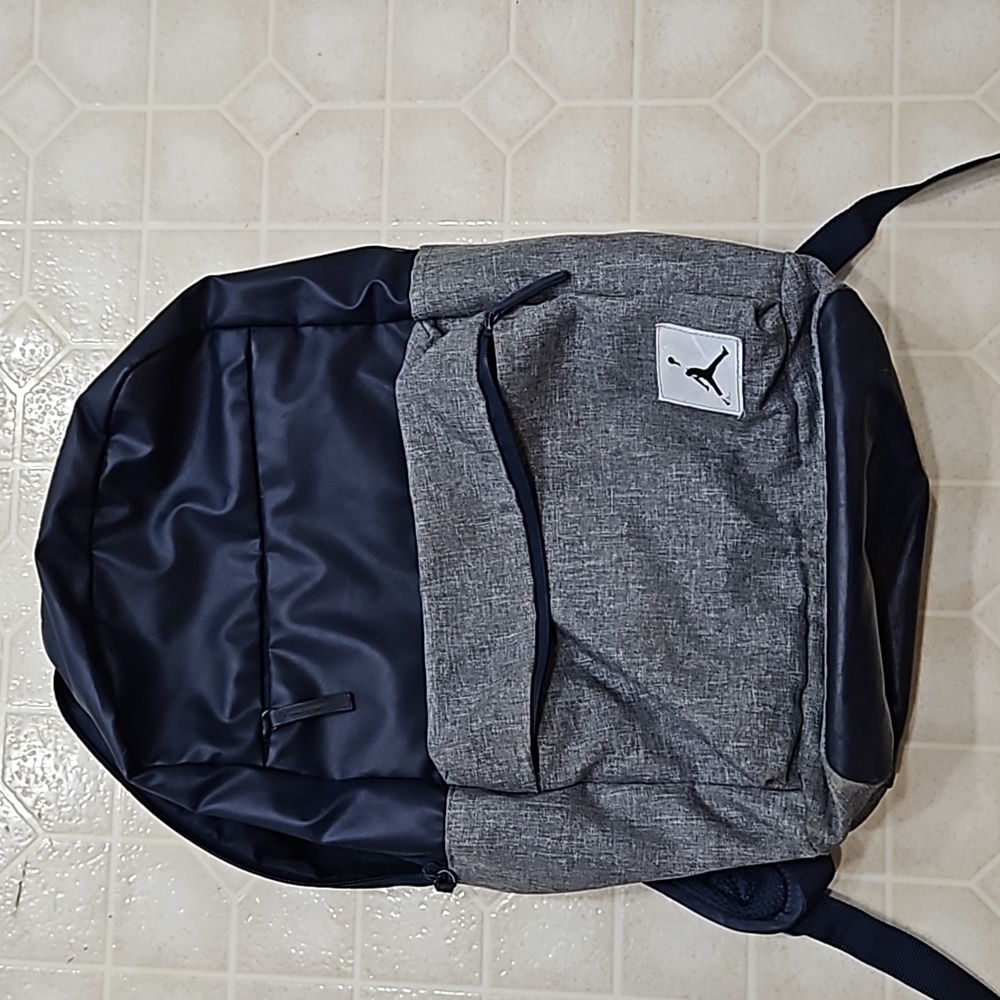 Blue and gray Jordan Backpack